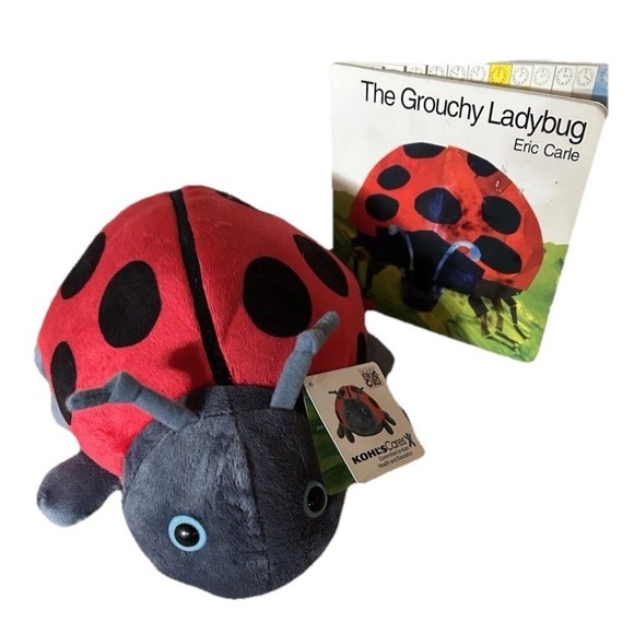 kohl's cares Other - The Grouchy Ladybug 2010 Kohls Cares Eric Carle 13" Plush NWT & Board‎ Book